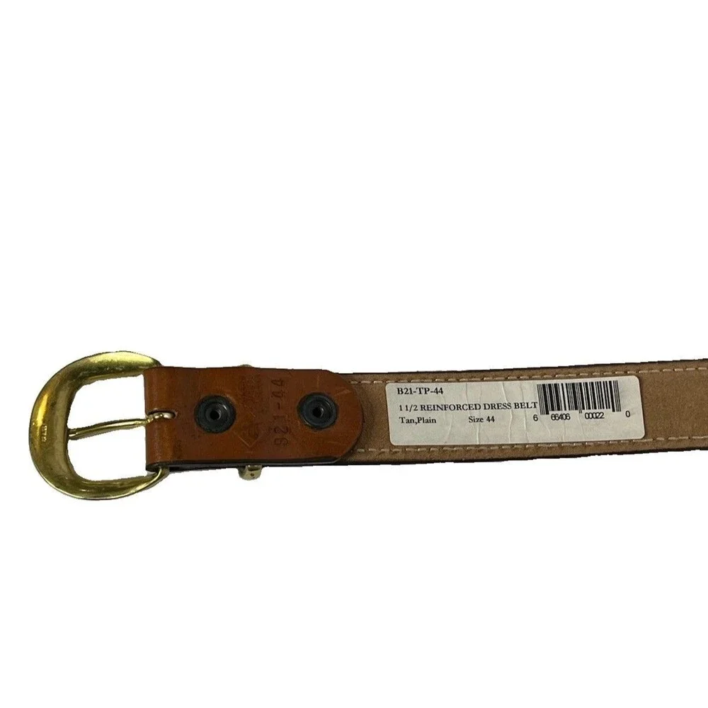 AKER B21 Brown / Tan Leather Concealed Carry Belt Men Size 44